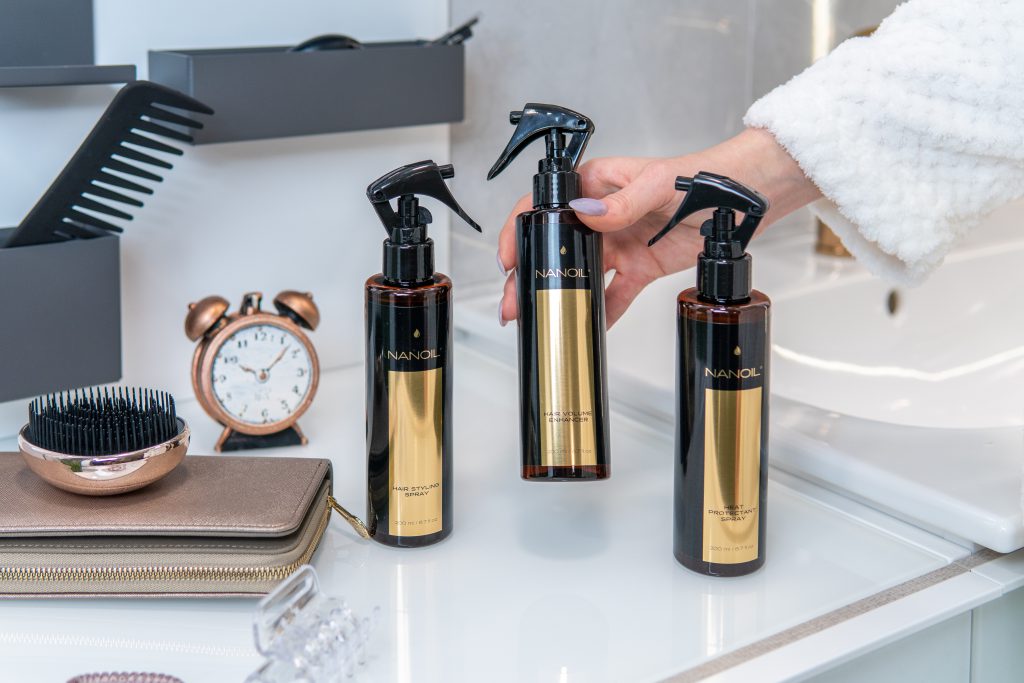 nanoil spray volumizzante per capelli